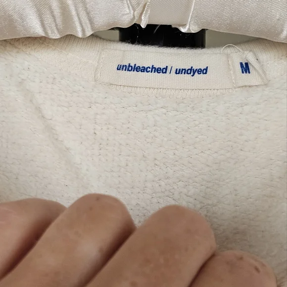 Industry Of All Nations Men's Crewneck Sweatshirt Unbleached Organic Cotton - Picture 5 of 6